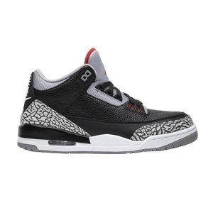 Authentic Jordan 3 Retro Black Cement - Size 6Y